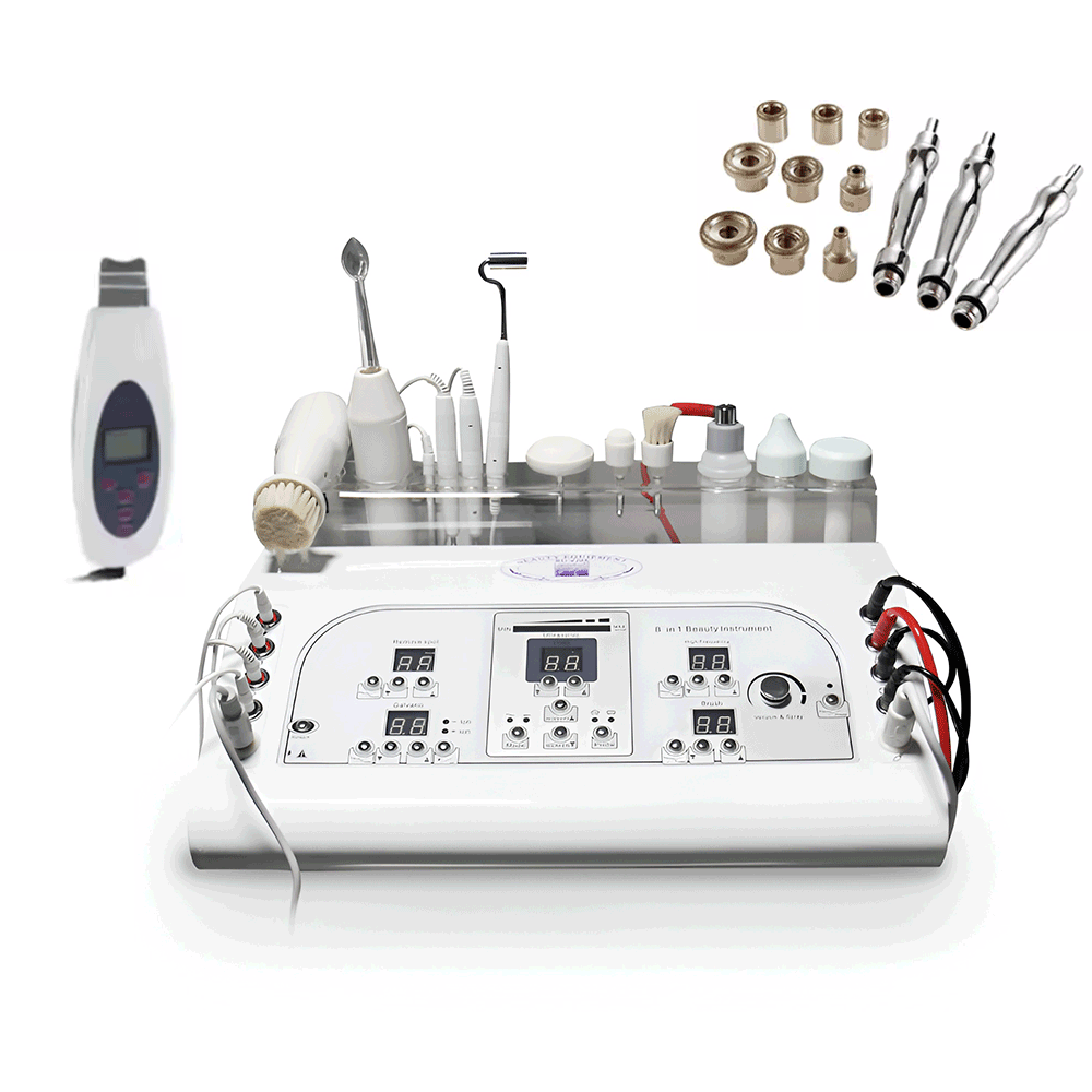 10-in-1 Advanced Facial Machine with Diamond Microdermabrasion & Ultrasonic Skin Scrubber