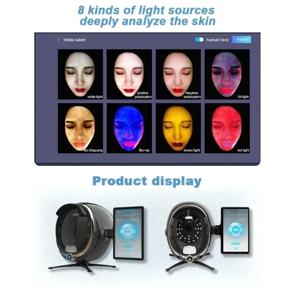 Professional Skin Analysis Machine AI 3D Facial Skin Scanner for Sale 4 Professional Skin Analysis Machine AI 3D Facial Skin Scanner for Sale - Image 4