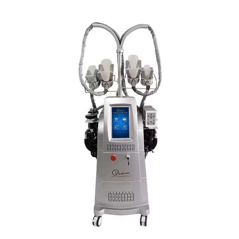 Cryolipolysis and body slimming machine with multiple treatment handpieces
